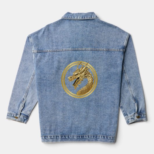 Dragon-Gold- Denim Jack Denim Jacket (Achterkant)