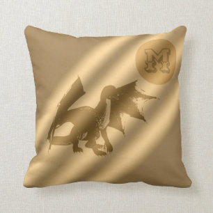 Dragon Gold Luxury Monogram Kussen