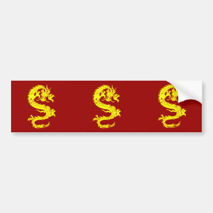 dragon golden bumpersticker