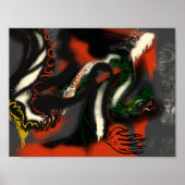 Dragon Graffiti Art Print (Voorkant)