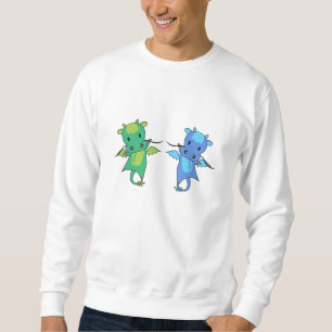 Dragon Green Blue Dragon Fairy Tale Fantasy Trui