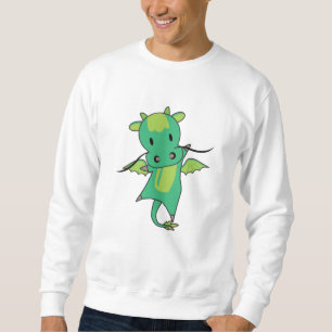 Dragon Green Fairy Tale Cute Animals voor kinderen Trui