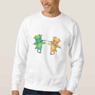 Dragon Green Yellow Dragon Fairy Tale Fantasy Trui