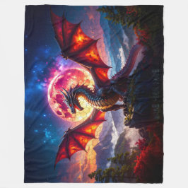 Dragon Grid 001 Fleece Deken