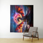 Dragon Grid 001 Wandkleed (In situ)