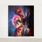 Dragon Grid 001 Wandkleed (Voorkant)