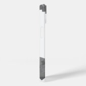 Dragon gris cœur sur étui iPhone Case-Mate blanc (Verso / Droite)