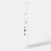 Dragon gris cœur sur étui iPhone Case-Mate blanc (Verso / Gauche)