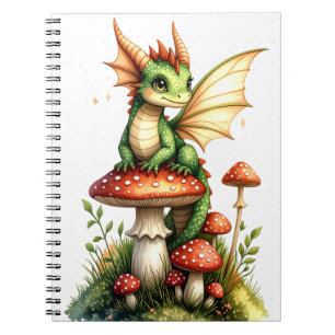 Dragon Guardian van het Mushroom Grove Notitieboek