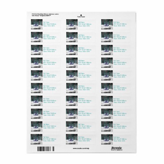 Dragon Guarding Castle Mailing Labels (Full Sheet)