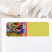 Dragon Head-adreslabel Etiket (Insitu)