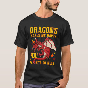 Dragon Head Grappig Leuke Fantasy Creature Pullove T-shirt