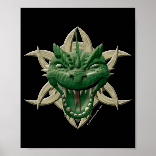 Dragon Head - Groen Poster (Voorkant)