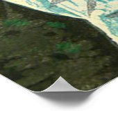 Dragon Head Waterfall in Nikko Maeda Masao 1944 Poster (Hoek)