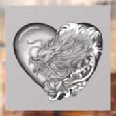 Dragon Heart Raamsticker (Vel 2)