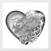 Dragon Heart Raamsticker (Vel)