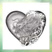 Dragon Heart Raamsticker (Vel 3)