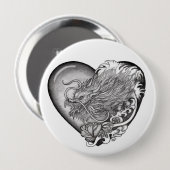 Dragon Heart Ronde Button 4,0 Cm (Voorkant /achterkant)