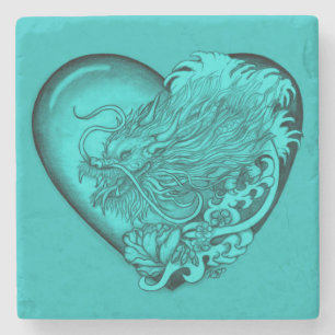 Dragon Heart Stenen Onderzetter