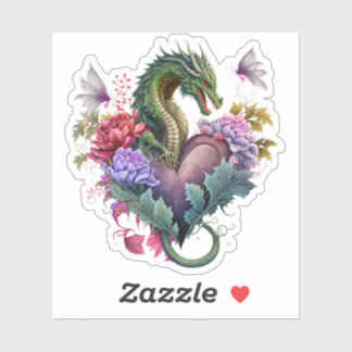 Dragon Heart Valentijnsdag Sticker