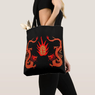  Dragon Holiday Rood en Zwart Draagtas