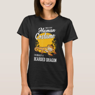 Dragon Human Costume Halloween Bearded Dra T-shirt