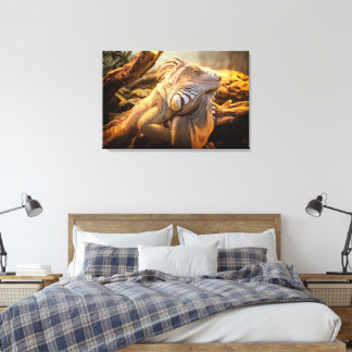 Dragon Iguana naam Fred Wrapped canvas