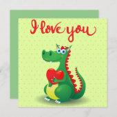 Dragon in Love Kaart (Voorkant / Achterkant)