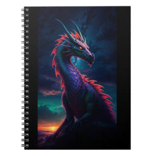 Dragon in Night Sky Notitieboek