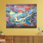 Dragon in the Clouds Canvas Afdruk (Insitu (Woonkamer))