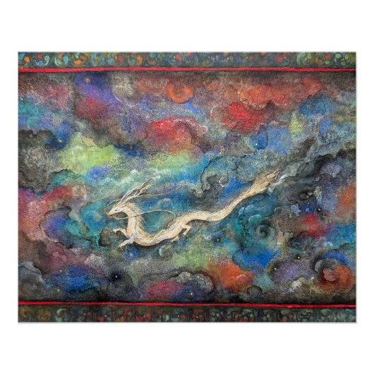 Dragon in the Clouds Perfect Poster (Voorkant)