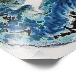 Dragon in the Waves – Abstract Ocean  Foto Afdruk