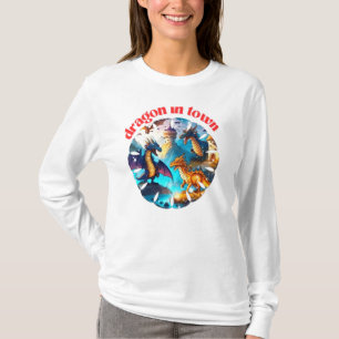Dragon in Town T shirt ontwerp
