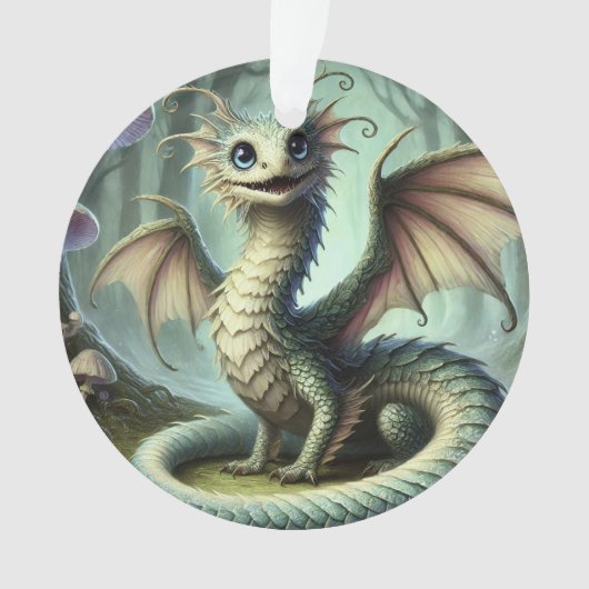 Dragon Jabberwocky Mignon Créature Fantastique Art (devant)