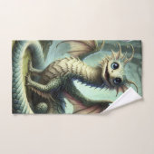 Dragon Jabberwocky Mignon Créature Fantastique Art (Serviette à main)