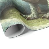 Dragon Jabberwocky Schattigee Fantasy Creature Art Cadeaupapier (Rol Hoek)