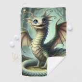 Dragon Jabberwocky Schattigee Fantasy Creature Art Golfhanddoek (Insitu)