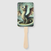 Dragon Jabberwocky Schattigee Fantasy Creature Art Handwaaier (Voorkant)