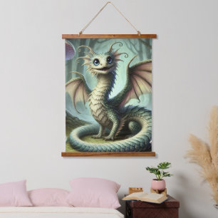 Dragon Jabberwocky Schattigee Fantasy Creature Art Hangend Wandkleed