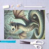 Dragon Jabberwocky Schattigee Fantasy Creature Art Tissuepapier (Craft)