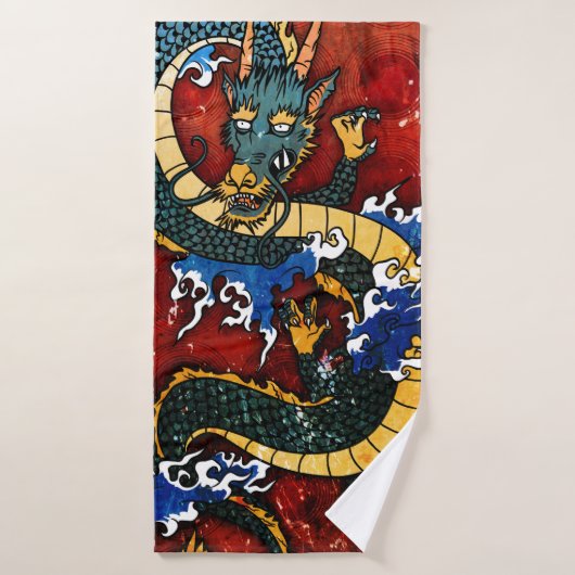 Dragon Japonais (Serviette de bain)