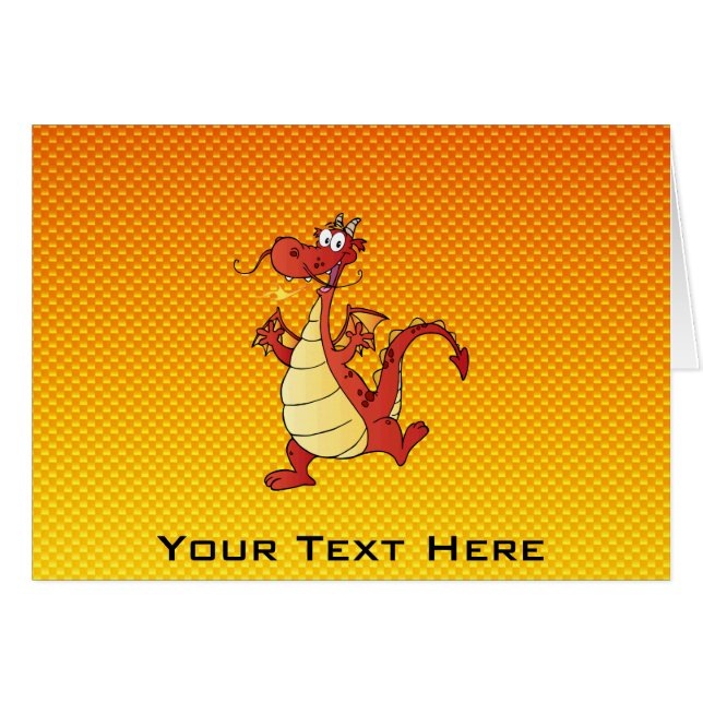 Dragon jaune-orange (Devant horizontal)