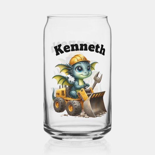 Dragon joyeux dans un camion de construction (Verso)