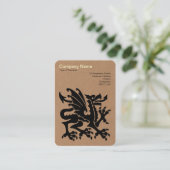 Dragon - Kartonnen Visitekaartje (Staand voorkant)