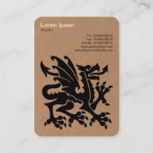 Dragon - Kartonnen Visitekaartje (Achterkant)