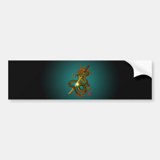 Dragon Katana 4 Bumpersticker (Voorkant)
