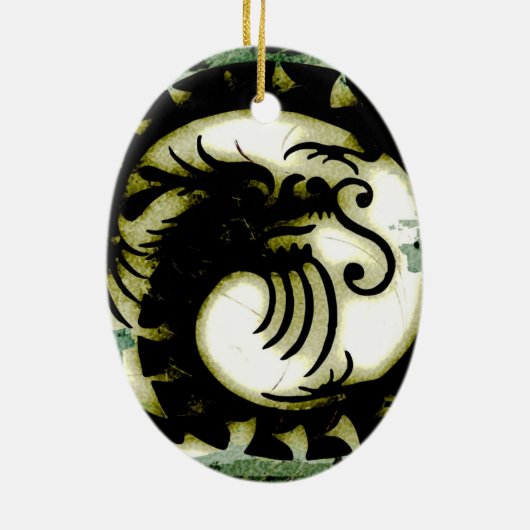 Dragon Keramisch Ornament (Achterkant)