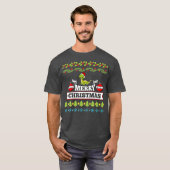 Dragon Kerstmis Ugly Sweater T-shirt (Voorkant volledig)