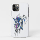 Dragon Kleurrijke Abstracte Tribal Tattoo Art Case-Mate iPhone Case (Achterkant)