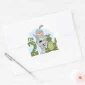 Dragon Knight 2nd Birthday Ronde Sticker (Envelop)